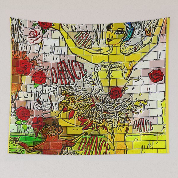 Item preview, Graffiti Dancing Ballerina and Dog designed and sold by gleefulme.
