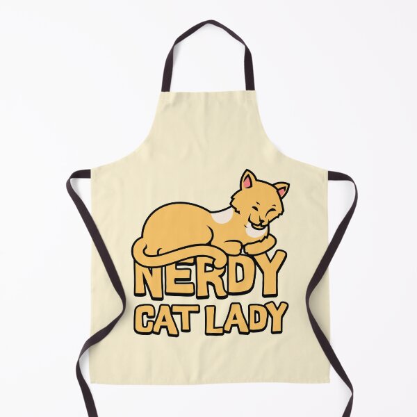 Item preview, Nerdy Cat Lady Cute Orange Cat Cartoon designed and sold by PMCreative.