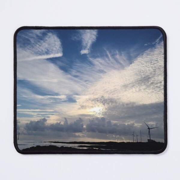 Item preview, A morning on the Jeju sea that radiates beauty harmonious with windmills, jeju Island, Korea. designed and sold by human8891.