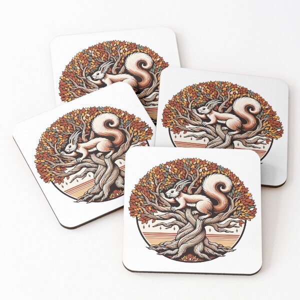 Item preview, Ratatoskr the Norse Squirrel Autumn Yggdrasil tree designed and sold by ElLocoMus.