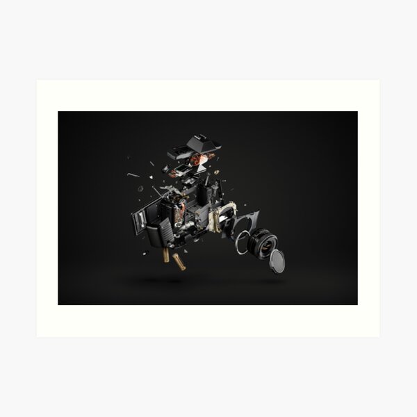 Exploded View - Single Lens Reflex Art Print