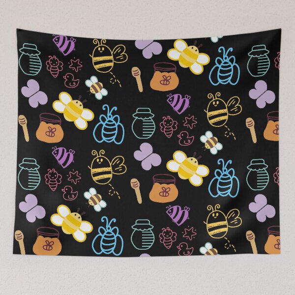 Item preview, Insect kingdom, bee kingdom, A bee is collecting honey, honeybee designed and sold by zzzozzo.