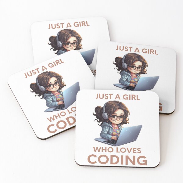 Item preview,  Just A Girl Who Loves Coding Geek Coding Women designed and sold by ArtFromBeyond.