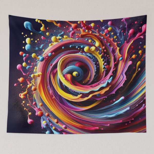 Item preview, Colorful swirl of colors joy of colour designed and sold by Girih.
