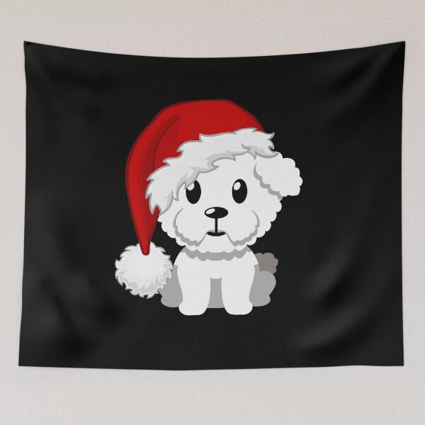 Item preview, Bichon Frisé Santa designed and sold by Khihi.