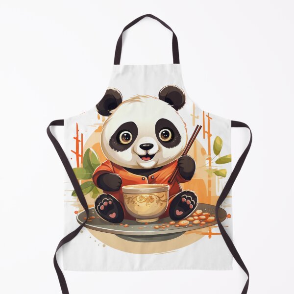 Item preview, Kawaii Panda Eating Ramen: Adorable Food Art designed and sold by PandaPlanner.