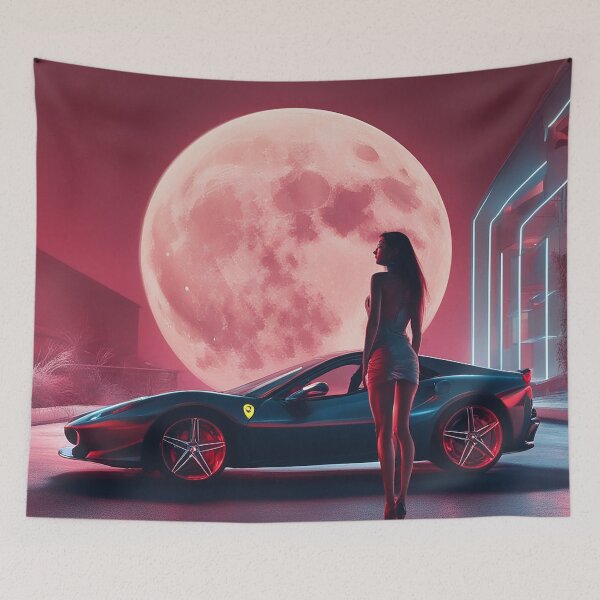 Item preview, Supercar and woman Art designed and sold by 3DLD.