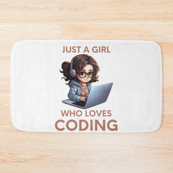 Item preview, Just A Girl Who Loves Coding Geek Coding Women designed and sold by ArtFromBeyond.