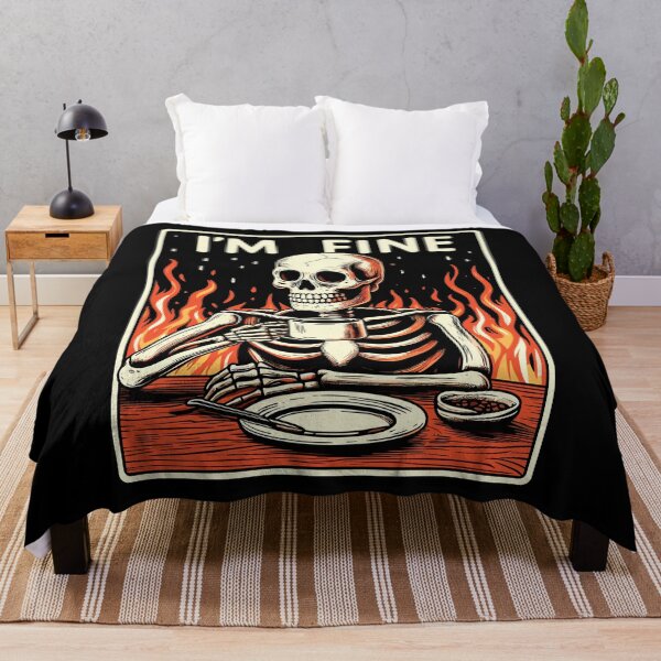 Item preview, I'm fine i drink coffee designed and sold by TomFrontierArt.