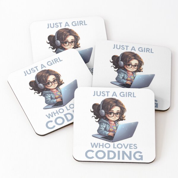 Item preview, Just A Girl Who Loves Coding Geek Coding Women designed and sold by ArtFromBeyond.