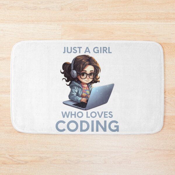 Item preview, Just A Girl Who Loves Coding Geek Coding Women designed and sold by ArtFromBeyond.