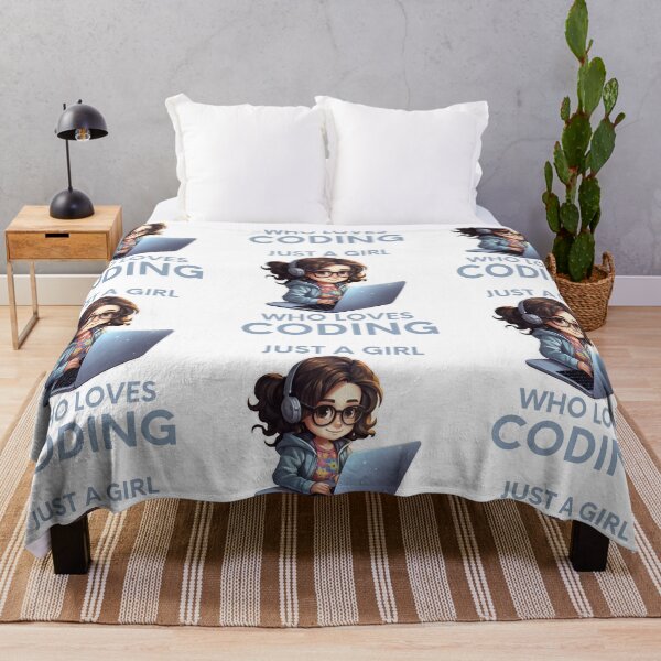 Item preview, Just A Girl Who Loves Coding Geek Coding Women designed and sold by ArtFromBeyond.