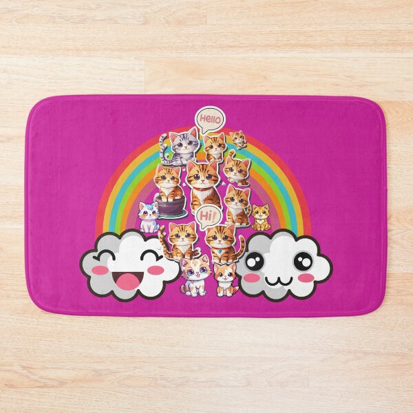 Item preview, Rainbow Kawaii Cats designed and sold by Monica-Designs.
