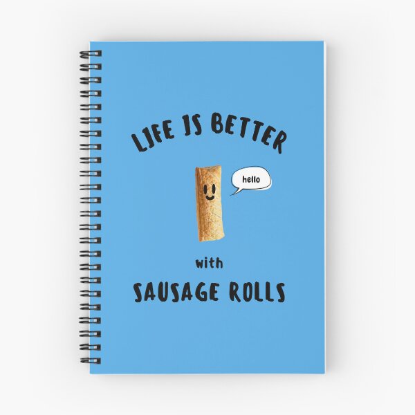 Item preview, LIFE IS BETTER with SAUSAGE ROLLS Cute Sausage Roll Black Writing designed and sold by usernamenaijan.