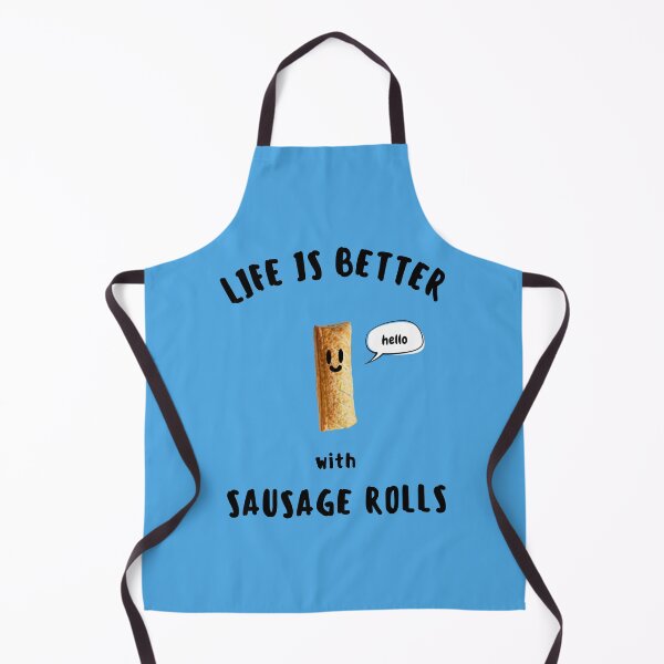 Item preview, LIFE IS BETTER with SAUSAGE ROLLS Cute Sausage Roll Black Writing designed and sold by usernamenaijan.