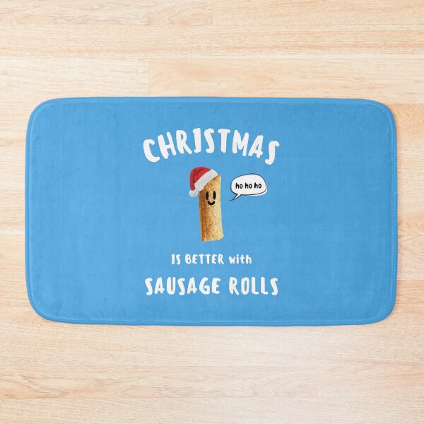 Item preview, CHRISTMAS IS BETTER with SAUSAGE ROLLS Cute Sausage Roll White Writing designed and sold by usernamenaijan.
