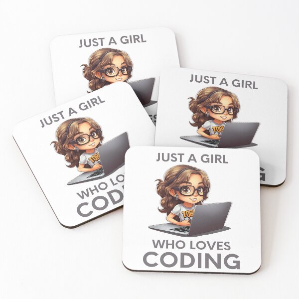 Item preview, Just A Girl Who Loves Coding Geek Coding Women designed and sold by ArtFromBeyond.