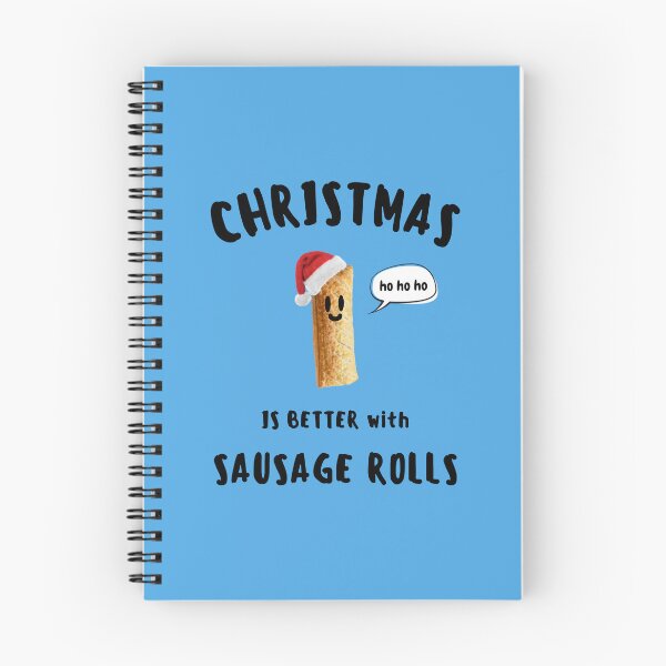 Item preview, CHRISTMAS IS BETTER with SAUSAGE ROLLS Cute Sausage Roll Black Writing designed and sold by usernamenaijan.