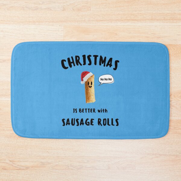 Item preview, CHRISTMAS IS BETTER with SAUSAGE ROLLS Cute Sausage Roll Black Writing designed and sold by usernamenaijan.