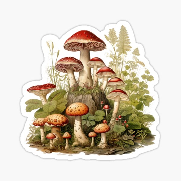 Item preview, Red mushroom Amanita muscaria forestcore designed and sold by OliveAndSnow.
