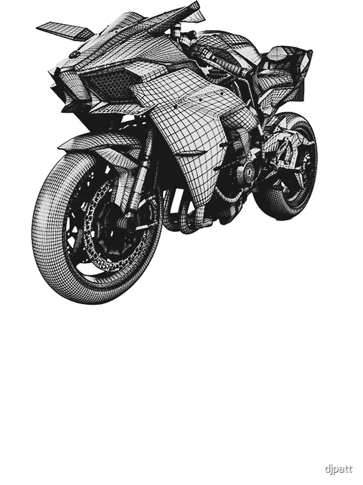 Kawasaki Ninja H2R Drawing easy | How to draw ninja h2r bike | Step by step  - YouTube