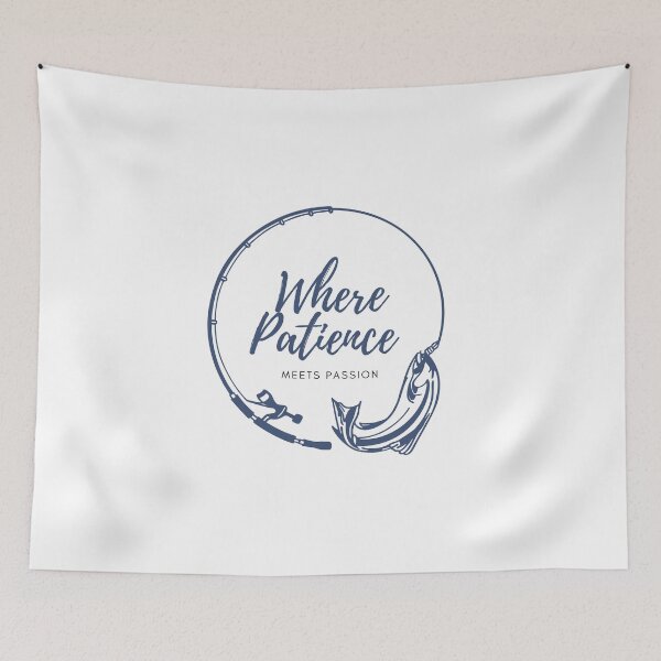 Item preview, Where patience meets passion - fishing t-shirt designed and sold by BorczVisuals.