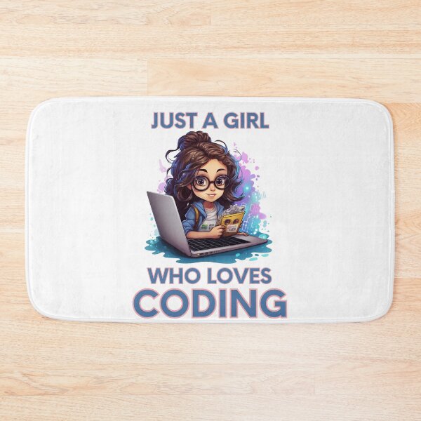 Item preview, Just A Girl Who Loves Coding Geek Coding Women designed and sold by ArtFromBeyond.