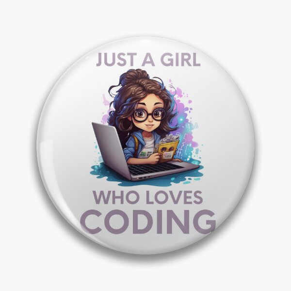 Item preview, Just A Girl Who Loves Coding Geek Coding Women designed and sold by ArtFromBeyond.