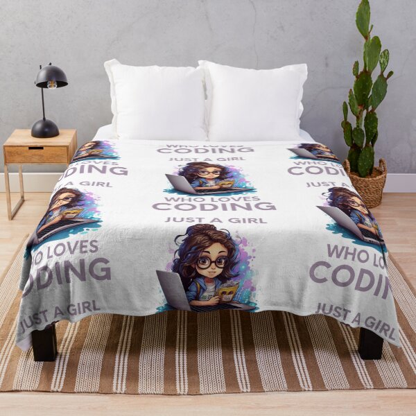 Item preview, Just A Girl Who Loves Coding Geek Coding Women designed and sold by ArtFromBeyond.