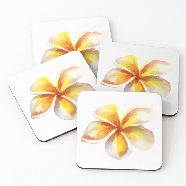 Item preview, Frangipani Painting designed and sold by FlutterByH.