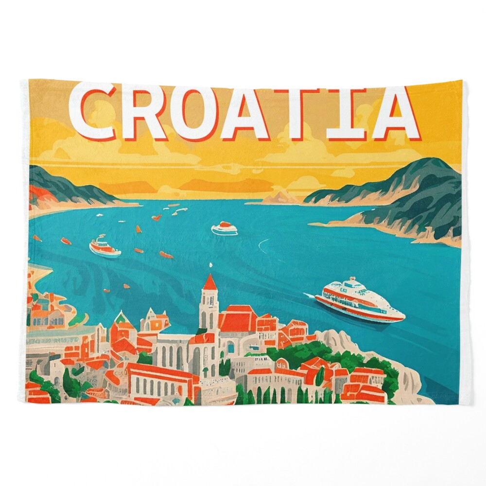 Croatia Travel Poster for Sale by WanderlustWaves