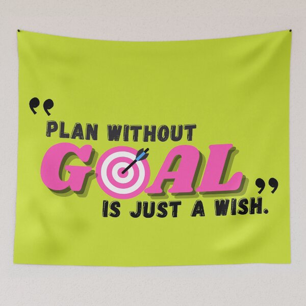 Item preview, Plan without goal is just a wish designed and sold by Stickboutique.