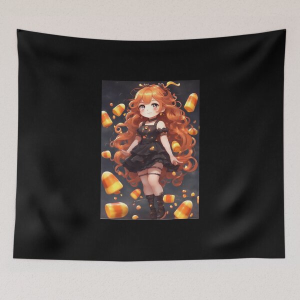 Item preview, Chica pelirroja anime chibi con maíz dulce designed and sold by FunArtDesigns00.