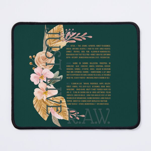 Item preview, Real Aware Well LIFESTYLE description of JUST LIVE R.A.W. poster sticker shirt designed and sold by JustLiveRaw.