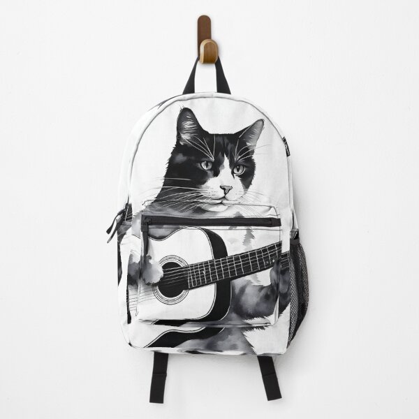 Item preview, Ink Illustration: Guitarist Cat designed and sold by Sadia Jannat.