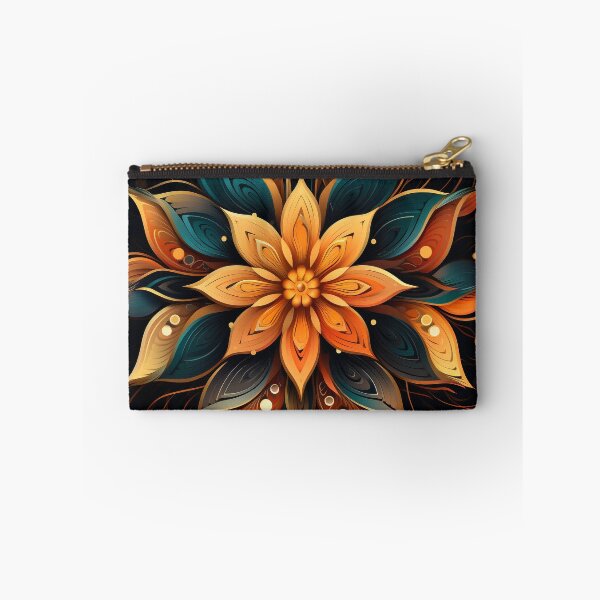 Item preview, Colorful flower on black background,abstract illustration designed and sold by FlyingRaven1.