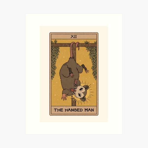 Item preview, The Hanged Man - Possum Tarot designed and sold by Thiago Corrêa.