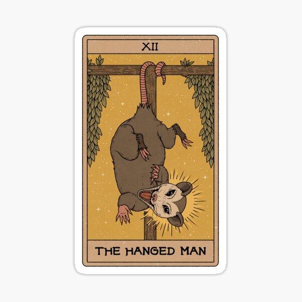 Item preview, The Hanged Man - Possum Tarot designed and sold by Thiago Corrêa.
