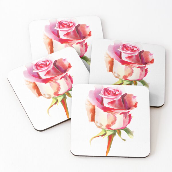 Item preview, Watercolor Rose Painting designed and sold by FlutterByH.