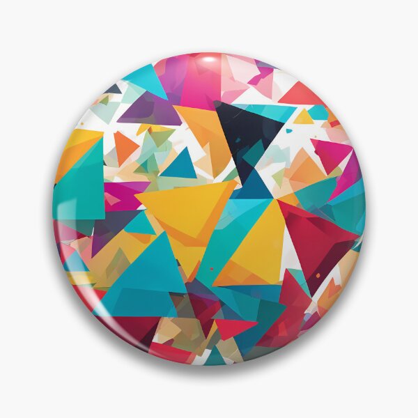 Item preview, Abstract colorful triangles pattern designed and sold by twisted-dot.