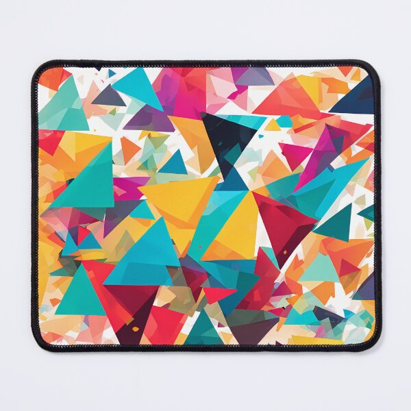 Item preview, Abstract colorful triangles pattern designed and sold by twisted-dot.