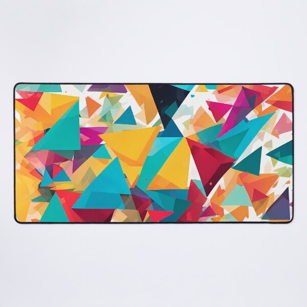 Item preview, Abstract colorful triangles pattern designed and sold by twisted-dot.