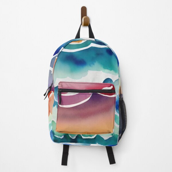 Item preview, Beach Rainbow Watercolour Pattern designed and sold by AuraDesigner.