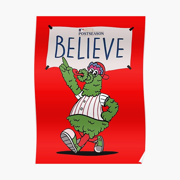 Philadelphia Phillies Let's Eat Red October Mascot MLB Poster