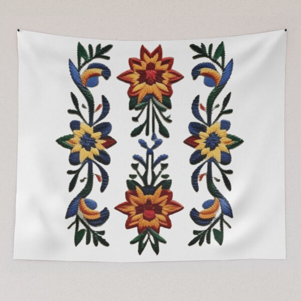 Item preview, Palestinian embroidered floral  designed and sold by Roxburylane.