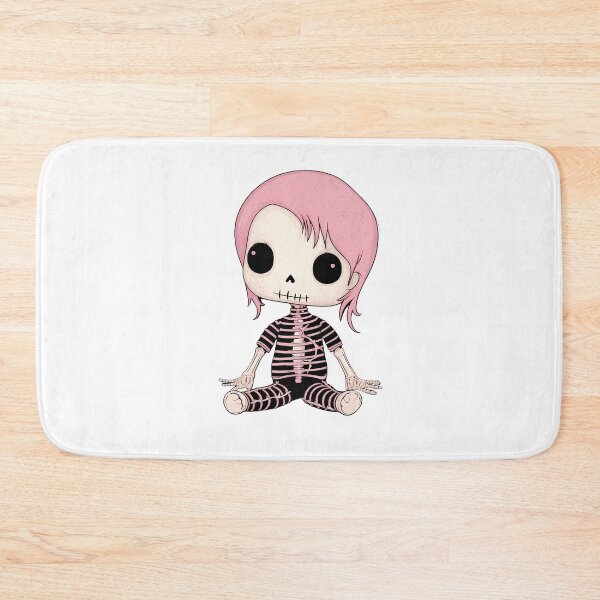 Item preview, Emo Pink Skeleton Kawaii Plushie for Halloween designed and sold by Anima-aesthetic.
