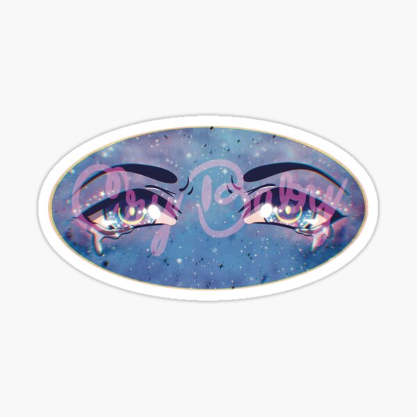 Anime Eyes Drawings Crying Asian Rectangle Stickers - CafePress