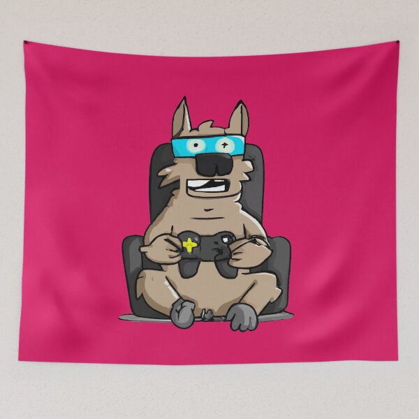 Item preview, Dog Playing Video Games designed and sold by XikilloconX.