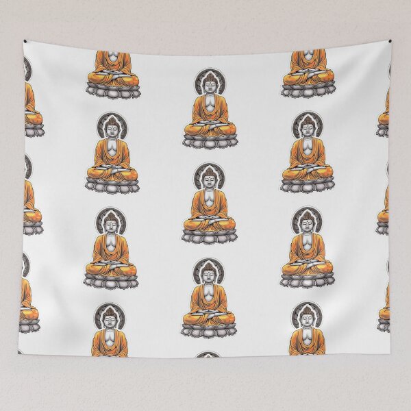 Item preview, Golden Buddha Statue, Digital Art, buddha Modern art 3D designed and sold by MartynGrey.