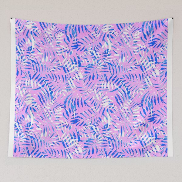 Item preview, Tropical leaves violet designed and sold by Alessandro Remo Mazzoni Remotextiles.